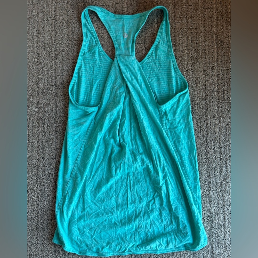 Lululemon Athletica Women's Turquoise Racerback Tank Top